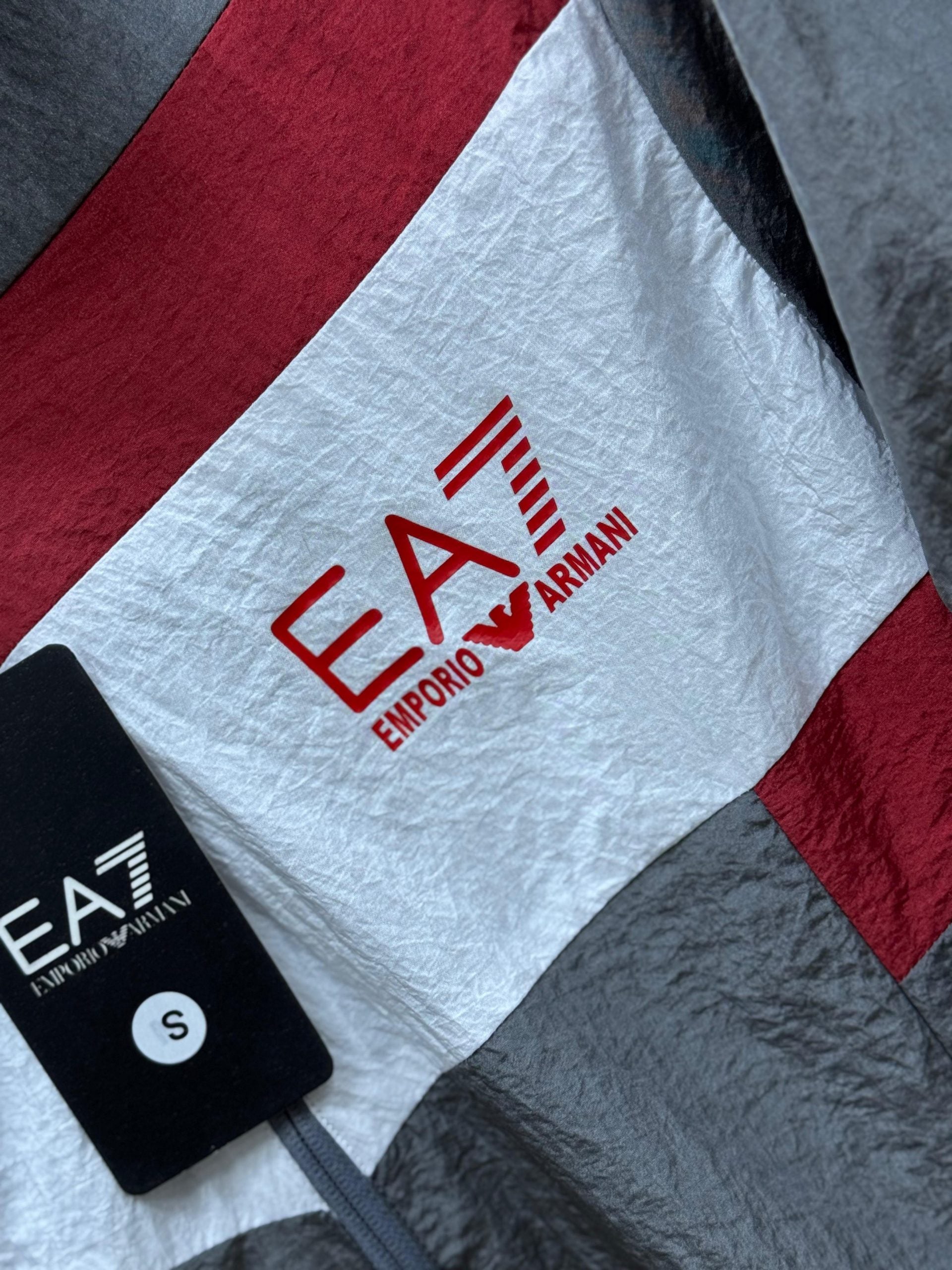 Chandal Armani (Rojo y gris oscuro) Max calidad